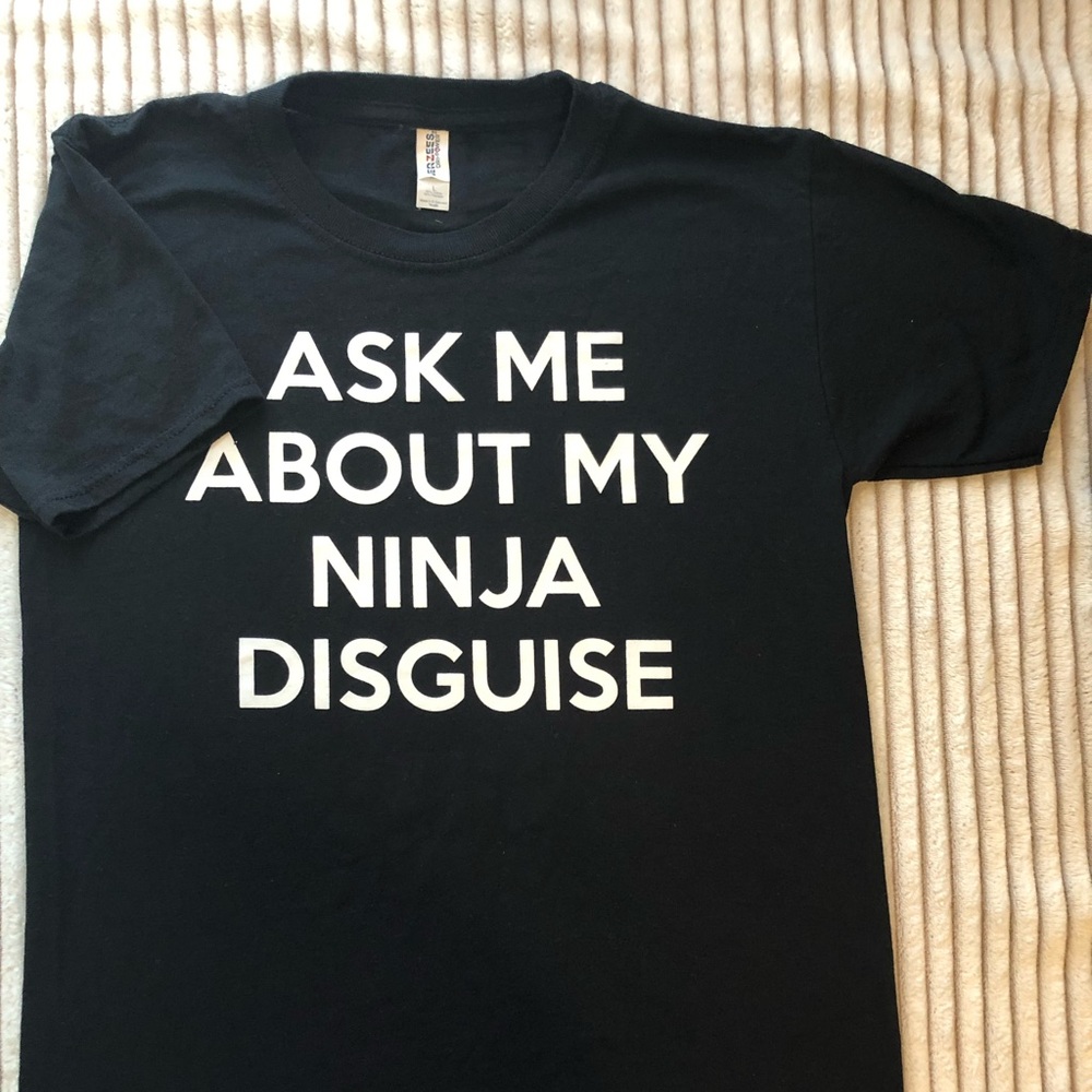 Ninja T shirt. Boys youth large.